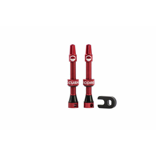 Cushcore Ensembles de valves tubeless CushCore 55mm (Rouge)