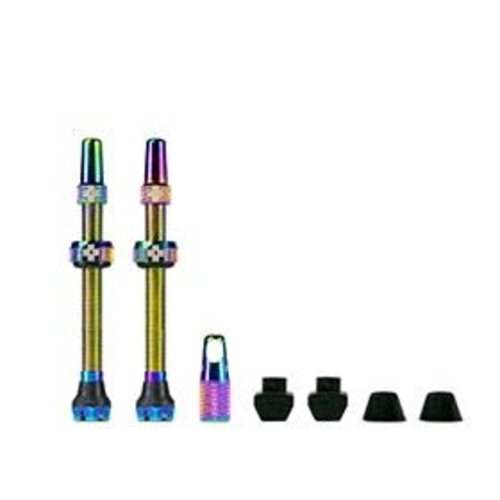 Muc-Off Valve Muc-Off V2 Tubeless Presta 60mm Paire Iridescent Muc-Off Valve Muc-Off V2 Tubeless Presta 60mm Paire Iridescent
