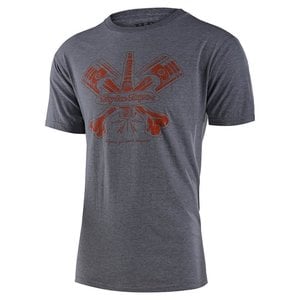 Troy Lee Designs T-Shirt SS Troy Lee Designs Piston Bone Gris