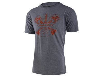 Troy Lee Designs T-Shirt SS Troy Lee Designs Piston Bone Gris