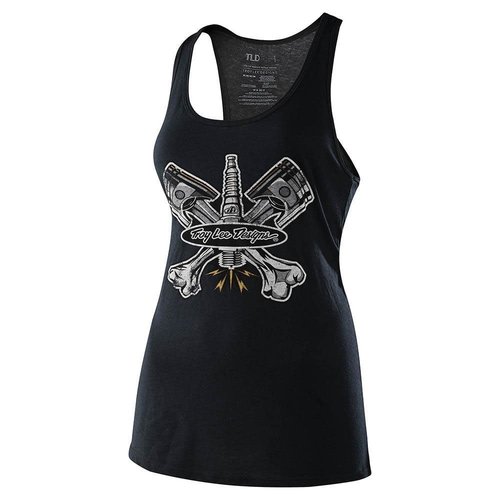Troy Lee Designs Troy Lee Designs Piston Bone Vintage Woman Tank Black Troy Lee Designs Troy Lee Designs Piston Bone Vintage Woman Tank Black