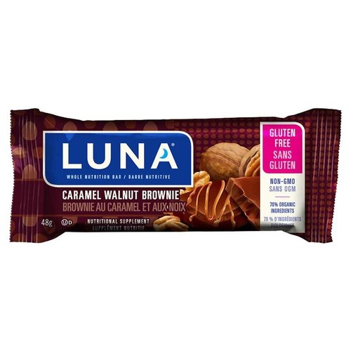 Clif Bar Barre Clif Luna Brownie au caramel et arachides sans gluten 48g Clif Bar Barre Clif Luna Brownie au caramel et arachides sans gluten 48g