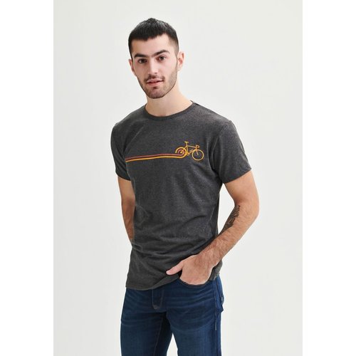 Oöm Ethikwear T-Shirt Oöm Disco Bike Gris chiné Oöm Ethikwear T-Shirt Oöm Disco Bike Gris chiné