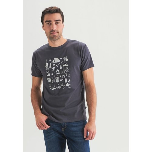 Oöm Ethikwear Oöm Outdoorsy T-Shirt Grey Oöm Ethikwear Oöm Outdoorsy T-Shirt Grey