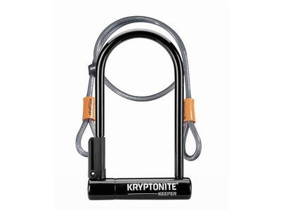 Kryptonite Cadenas Kryptonite Keeper 12 Standard avec 4'' Câble Flex