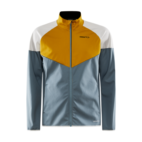Craft Craft Glide Block Jacket 2022 Grey/Yellow Craft Craft Glide Block Jacket 2022 Grey/Yellow