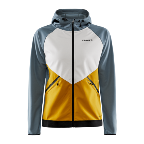 Craft Craft Glide Hood Woman Coat 2022 Grey/Yellow Craft Craft Glide Hood Woman Coat 2022 Grey/Yellow