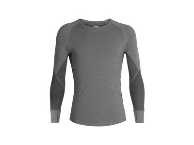 Icebreaker Icebreaker BodyFitZone 260 Long Sleeve Base Layer Jet Grey/Black