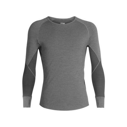 Icebreaker Icebreaker BodyFitZone 260 Long Sleeve Base Layer Jet Grey/Black