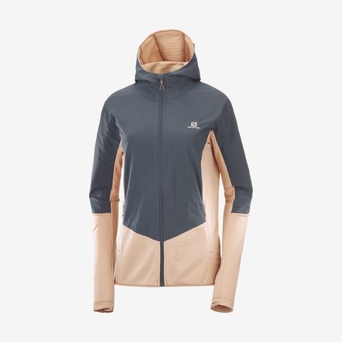 Salomon Salomon Outline Hybrid All Season Woman Coat Grey/Pale Pink Salomon Salomon Outline Hybrid All Season Woman Coat Grey/Pale Pink