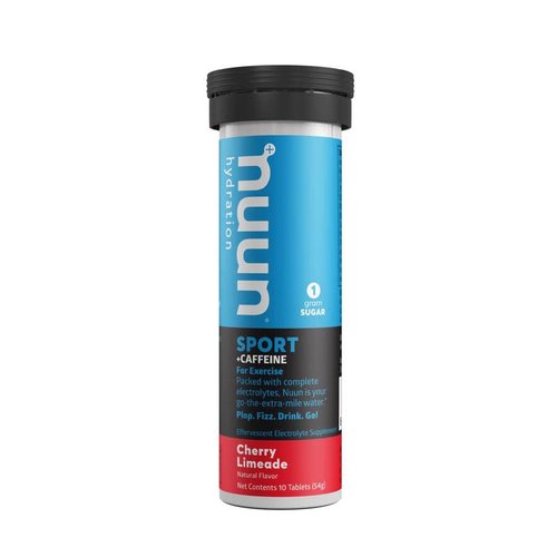 Nuun Comprimés Nuun Sport avec Caféine Cerises/Limade 10 Portions Nuun Comprimés Nuun Sport avec Caféine Cerises/Limade 10 Portions