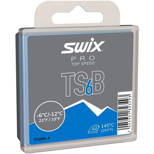 Swix Fart de glisse Swix TS6 Noir -6/-12C 40g