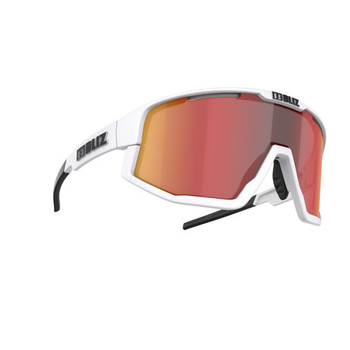 Bliz Lunette Bliz Fusion 2022 Blanc Mat - Lentille Smoke w Rouge Multi cat:3