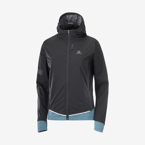 Salomon Manteau Salomon Light Shell Femme Noir/Bleu Salomon Manteau Salomon Light Shell Femme Noir/Bleu