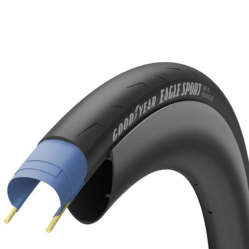 Goodyear Copy of Pneu Goodyear Eagle Sport 700x25C Pliable Tringle Sicilia 60TPI Noir/Flanc beige Goodyear Copy of Pneu Goodyear Eagle Sport 700x25C Pliable Tringle Sicilia 60TPI Noir/Flanc beige