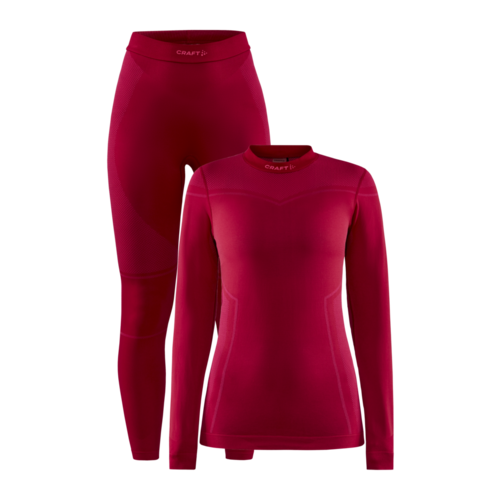 Craft Craft Core Dry Fuseknit Woman Base Layer Set Raspberry