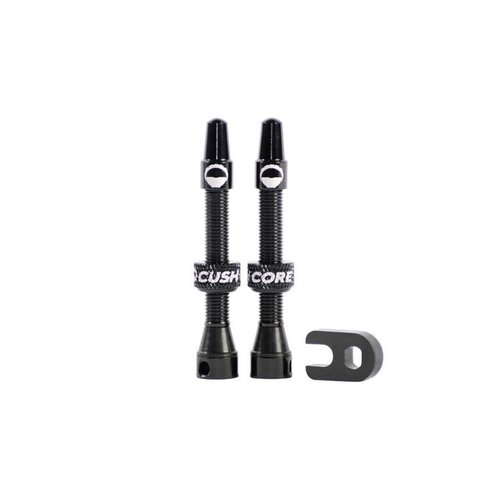 Cushcore Ensemble de valves tubeless Cushcore 44mm Noir Cushcore Ensemble de valves tubeless Cushcore 44mm Noir