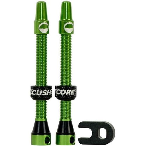 Cushcore Ensembles de valves tubeless CushCore 55mm (Vert)