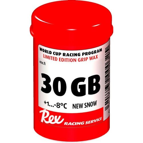 Rex Fart d'adhérence Rex 30 GB World Cup Grip +1/-8c 45g Rex Fart d'adhérence Rex 30 GB World Cup Grip +1/-8c 45g