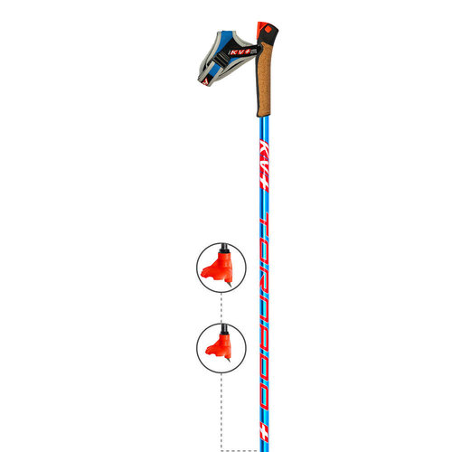 KV+ KV+ Tornado Plus Carbon Clip Grips Pole KV+ KV+ Tornado Plus Carbon Clip Grips Pole