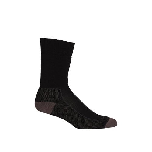 Icebreaker Icebreaker Hike+ Merino Medium Crew Sock Black/Brown