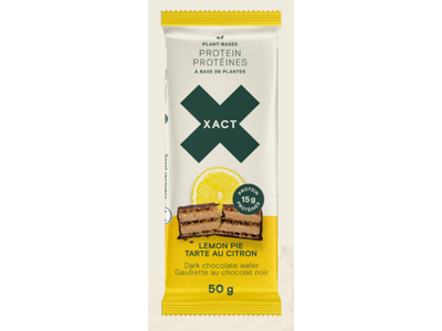 Xact Nutrition Gaufrette de protéines végétales Xact Chocolat/Tarte au citron 50g