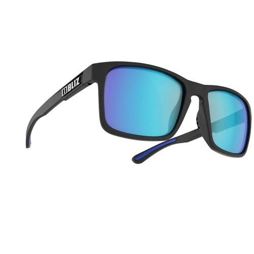 Bliz Lunette Bliz Luna Noir - Lentille Fumée/Bleu Multi cat:3 Bliz Lunette Bliz Luna Noir - Lentille Fumée/Bleu Multi cat:3
