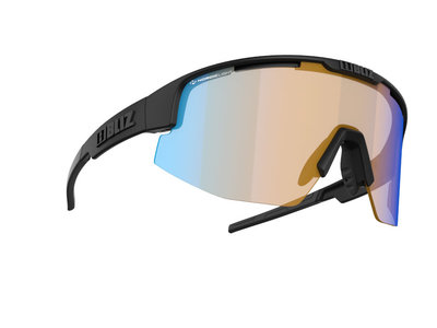 Bliz Bliz Matrix Black Sunglasses (Orange/Blue Multi Lens)