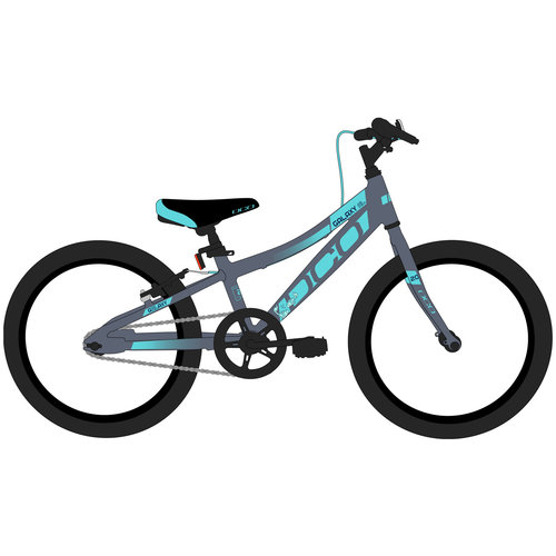 DCO DCO Galaxy AL Bike Charcoal/Matt Sky Blue 20'' DCO DCO Galaxy AL Bike Charcoal/Matt Sky Blue 20''