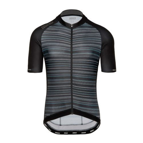 Bioracer Maillot manches courtes Bioracer Sprinter (Noir/Rayures blanches) Bioracer Maillot manches courtes Bioracer Sprinter (Noir/Rayures blanches)
