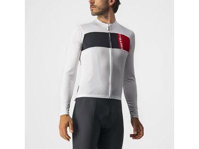 Castelli Castelli Prologo 7 Long Sleeve Jersey (White/Black/Red)