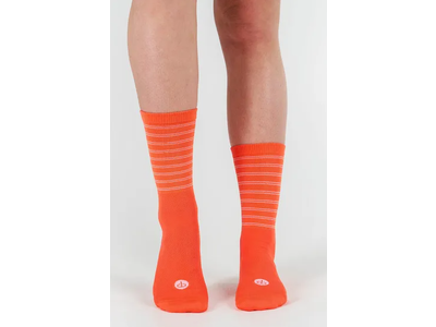 Peppermint Peppermint Signature Sock Coral/Stripes