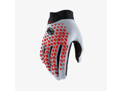 100% 100% Geomatic MTB Long Glove Grey/Red