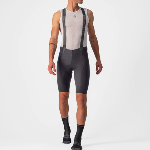 Castelli Bib court Castelli Free Aero RC (Gris foncé)