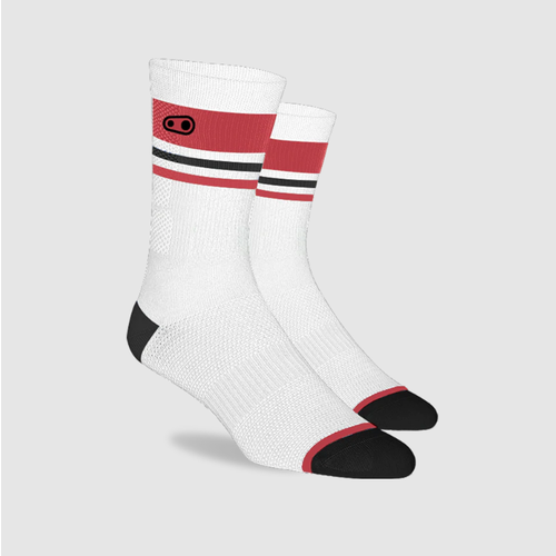 CrankBrothers Crankbrothers Icon MTB Sock White/Red/Black