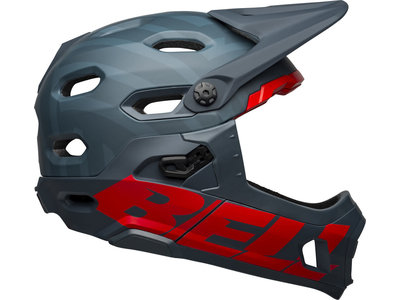 Bell Super DH Convertible Helmet S (Matte Blue/Crimson)