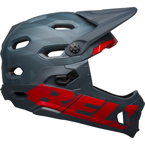 Bell Super DH Convertible Helmet M (Matte Blue/Crimson) Bell Super DH Convertible Helmet M (Matte Blue/Crimson)