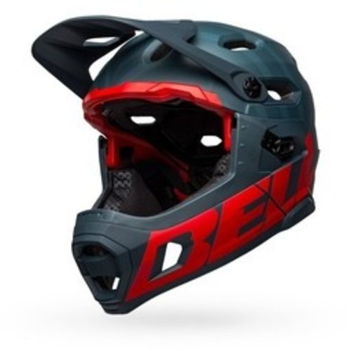 Bell Super DH Convertible Helmet L (Matte Blue/Crimson)