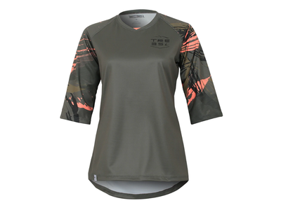 Trees Mountain Maillot manches 3/4 Trees Mountain Enduro Femme (Olive/Vert Forêt)