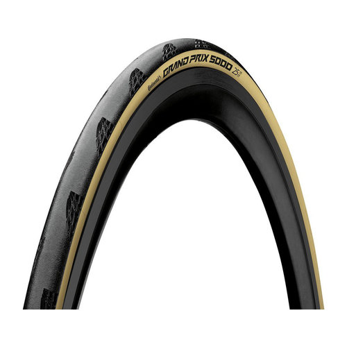 Continental Continental Grand Prix 5000 700x25C BlackChili Tire (Black/Cream)