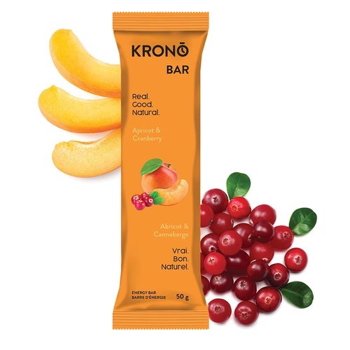 Kronobar Barre énergétique Krono Abricot/Canneberge 50g Kronobar Barre énergétique Krono Abricot/Canneberge 50g