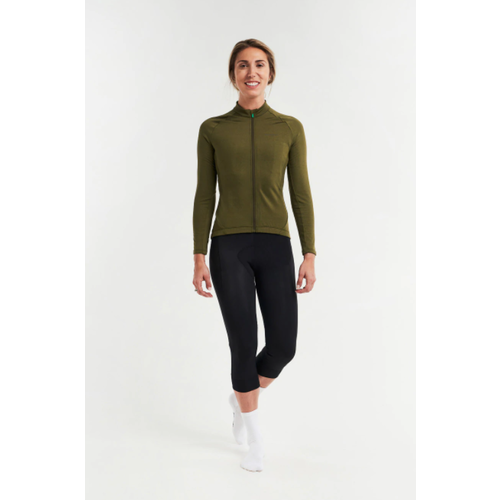 Peppermint Peppermint Signature Thermal Long Sleeve Woman Jersey Olive