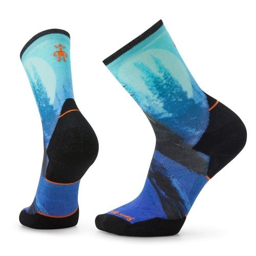 Smartwool Smartwool Athlete Edition Run Raven Print Crew Socks Alpine