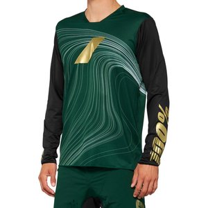 100% 100% R-Core X Limited Edition Long Sleeve Jersey Forest Green