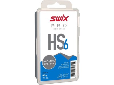 Swix Swix HS6 Blue Glide Wax -6/-12C (60g)