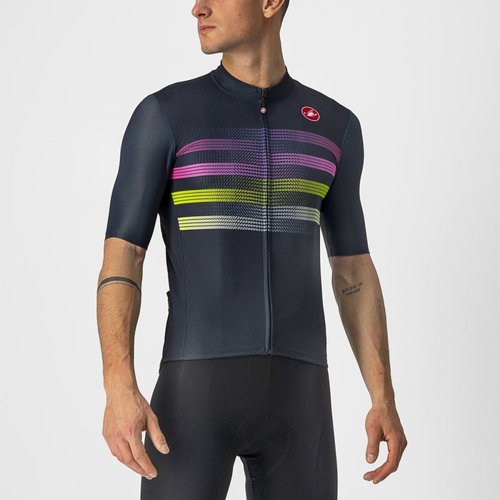 Castelli Maillot manches courtes Castelli Endurance Pro (Bleu/Rose/Lime) Castelli Maillot manches courtes Castelli Endurance Pro (Bleu/Rose/Lime)