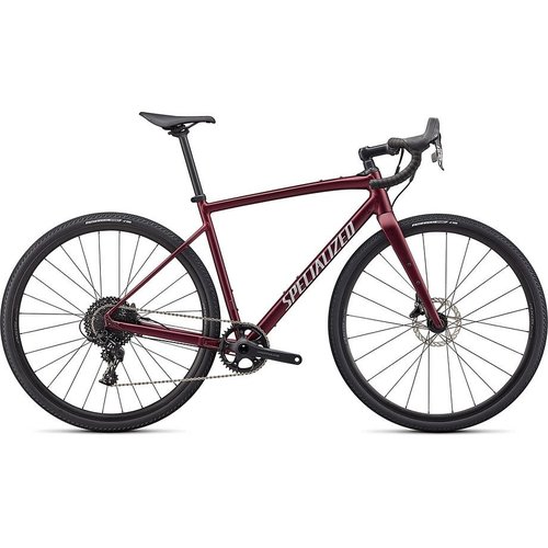 Specialized Vélo Specialized Diverge E5 Comp 2022 Bourgogne/Argent Specialized Vélo Specialized Diverge E5 Comp 2022 Bourgogne/Argent