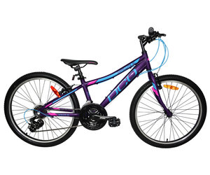 Velo DCO Galaxy AL Mauve Bleu Rose 24po Demers bicyclettes et skis de fond