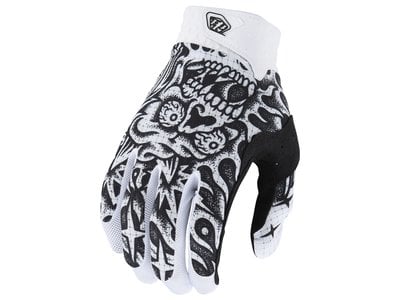 Troy Lee Designs Gant long Troy Lee Designs Air Skull Demon Blanc/Noir