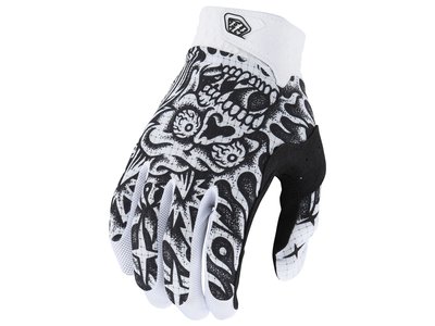 Troy Lee Designs Troy Lee Designs Air Long Glove Skull Demon White/Black
